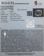 3.65/CT Natural Ceylonese Pukhraj with Govt Lab Certificate-6771